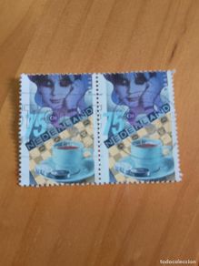 Timbres: HOLANDA - V/F 75 C - AÑO 1986 DEPORTES, YV 127 - TIRA CON 2 SELLOS.
